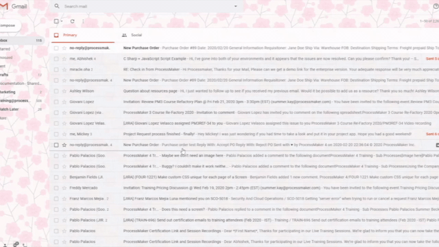 Actions by Email