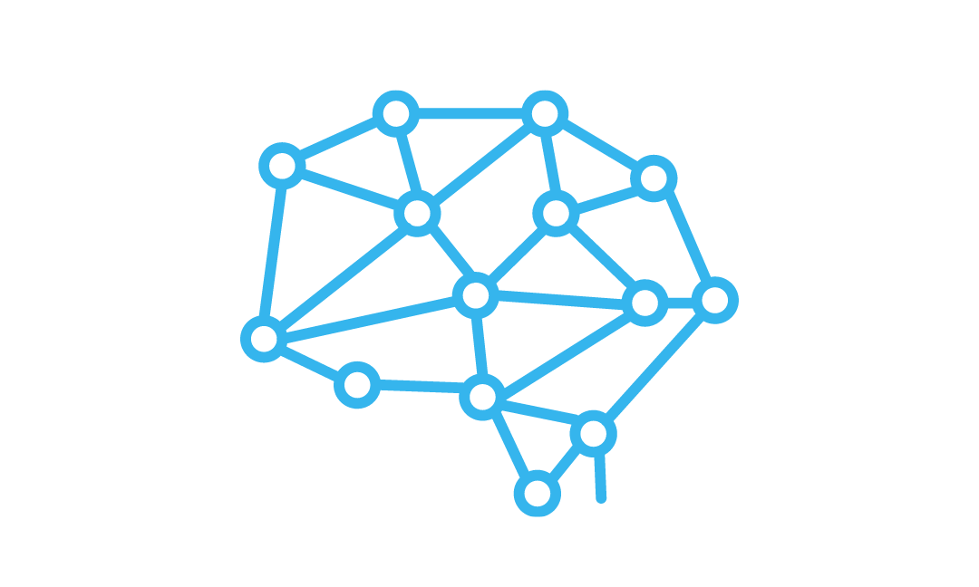 An illustration of a brain neural network representing robotic process automation