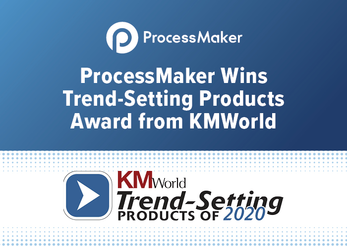 ProcessMaker Wins Trend-Setting Products of 2020 Award from KMWorld