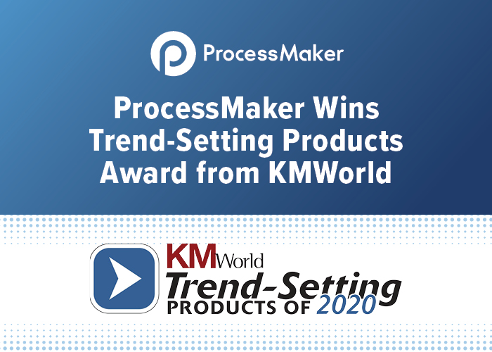 ProcessMaker gana el premio "Productos de tendencia del 2020" de KMWorld