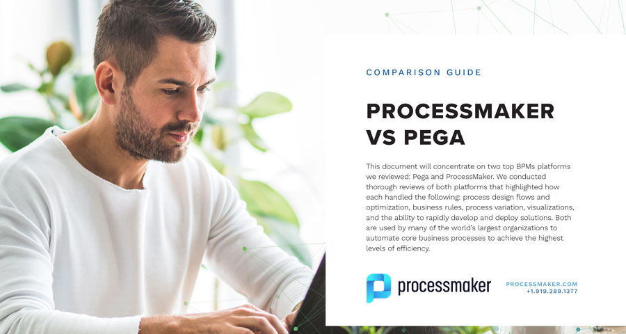 About the ProcessMaker vs Pega Comparison Guide