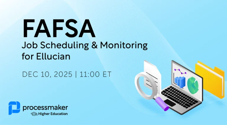 FAFSA Job Scheduling & Monitoring for Ellucian
