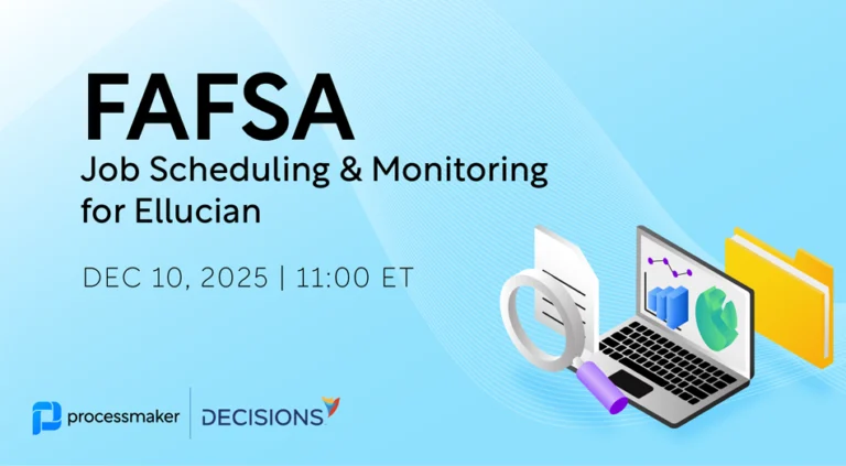 FAFSA Job Scheduling & Monitoring for Ellucian