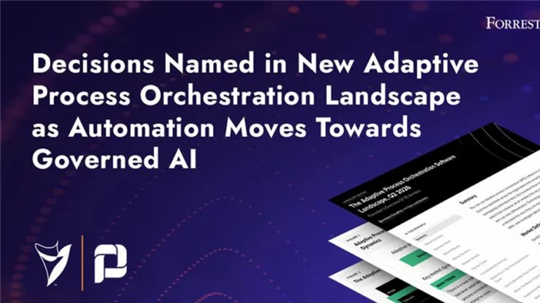 Decisions Named in New Adaptive Process Orchestration Landscape as Automation Moves Towards Governed AI
